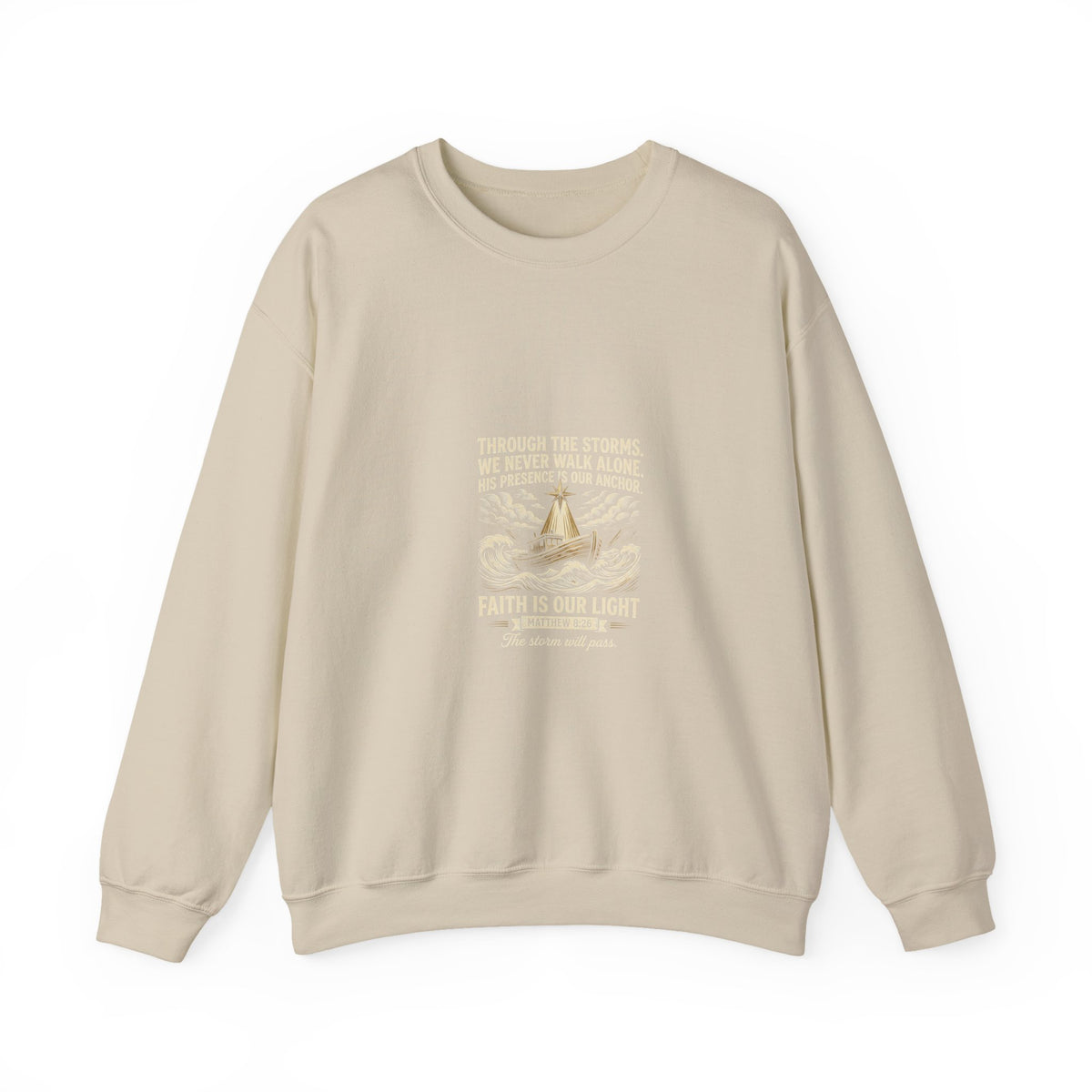 Christmas Teepee Campfire Sweatshirt – Cozy Holiday Graphic Crewneck