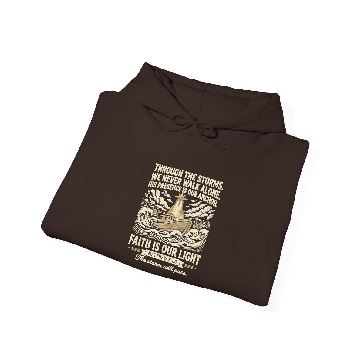 Faith Over Fear Hoodie — Vintage Dove Inspirational Pullover