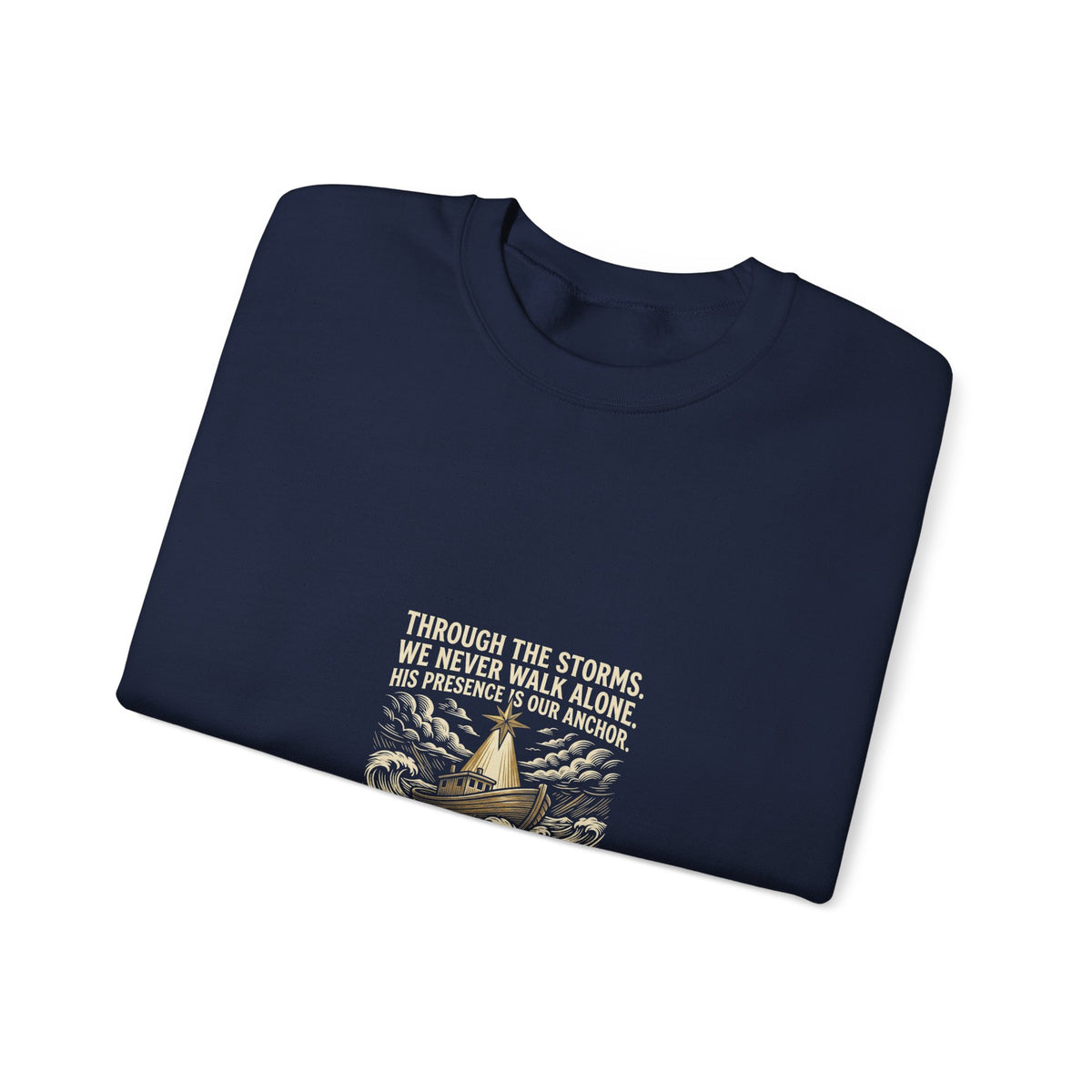 Christmas Teepee Campfire Sweatshirt – Cozy Holiday Graphic Crewneck