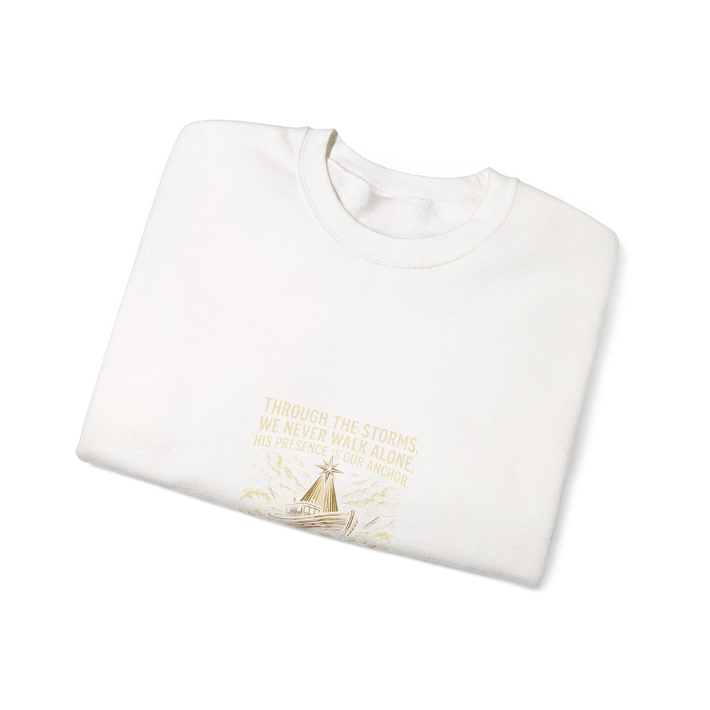 Christmas Teepee Campfire Sweatshirt – Cozy Holiday Graphic Crewneck
