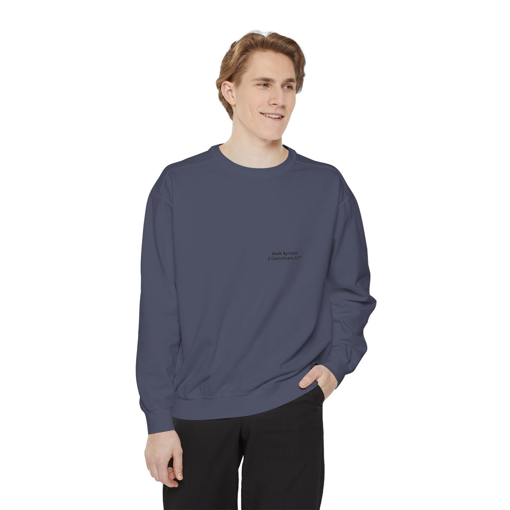 Walk in Faith Sweatshirt — Christian Cross Inspirational Crewneck