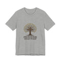 Christian Cross Tree T-Shirt — "Christ died for our sins to give us family to grow spiritually within Him"