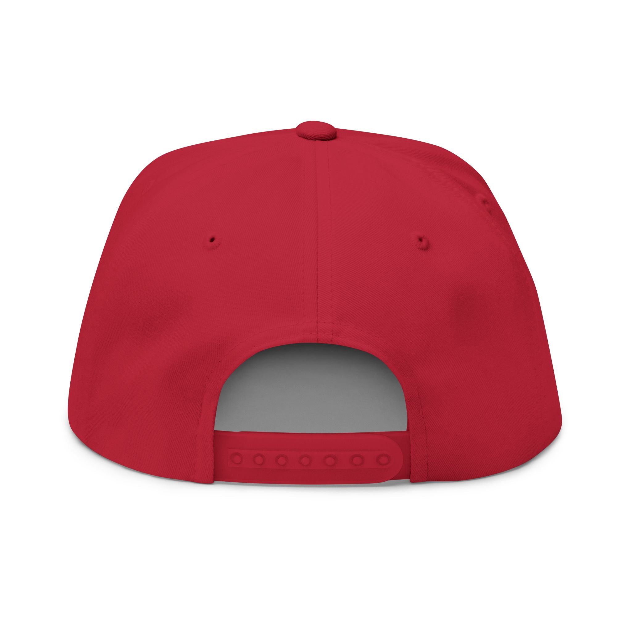 Chosen & Loved Embroidered Flat Bill Cap — White Snapback Hat