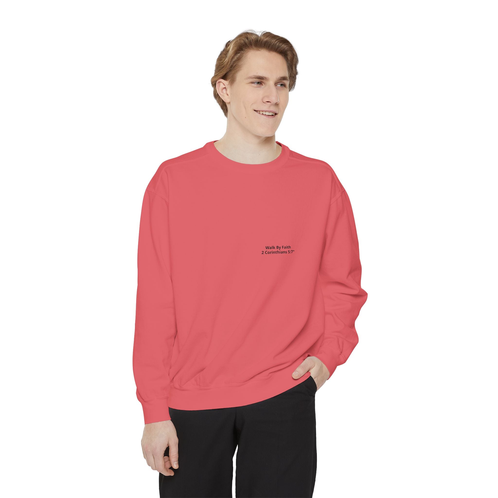 Walk in Faith Sweatshirt — Christian Cross Inspirational Crewneck