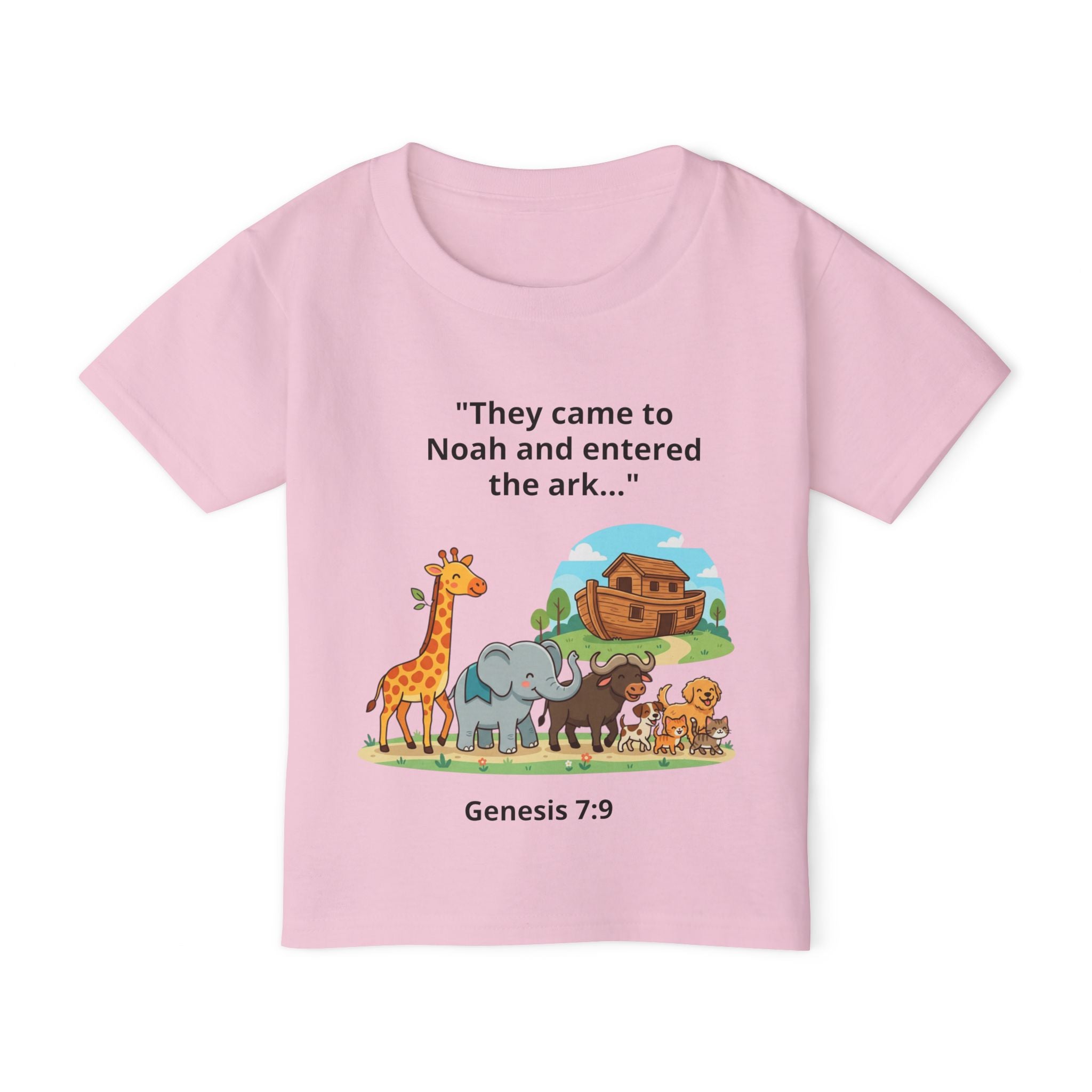 Noah’s Ark Toddler T-Shirt – "They came to Noah and entered the ark..." (Genesis 7:9)