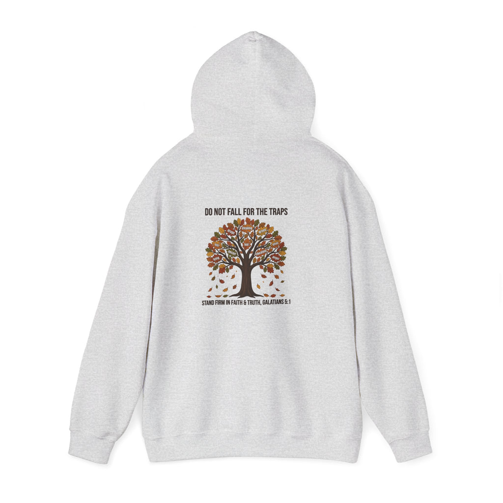 Autumn Oak Tree Hoodie — "Do Not Be Deceived" Fall Faith Sweatshirt