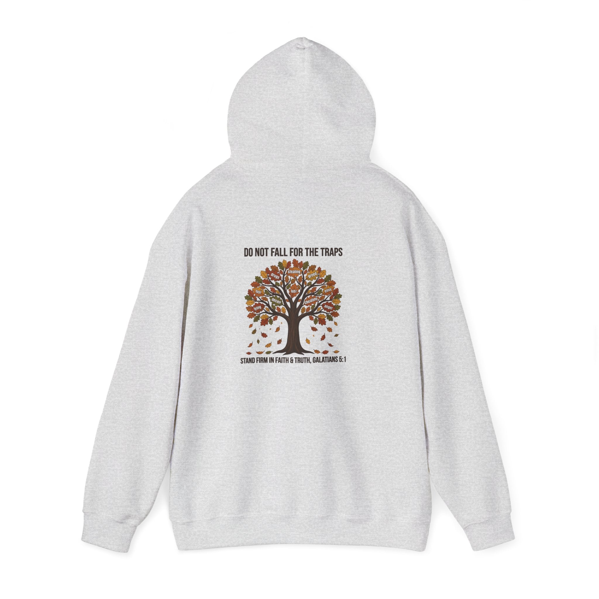 Autumn Oak Tree Hoodie — "Do Not Be Deceived" Fall Faith Sweatshirt