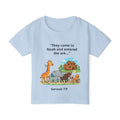 Noah’s Ark Toddler T-Shirt – "They came to Noah and entered the ark..." (Genesis 7:9)