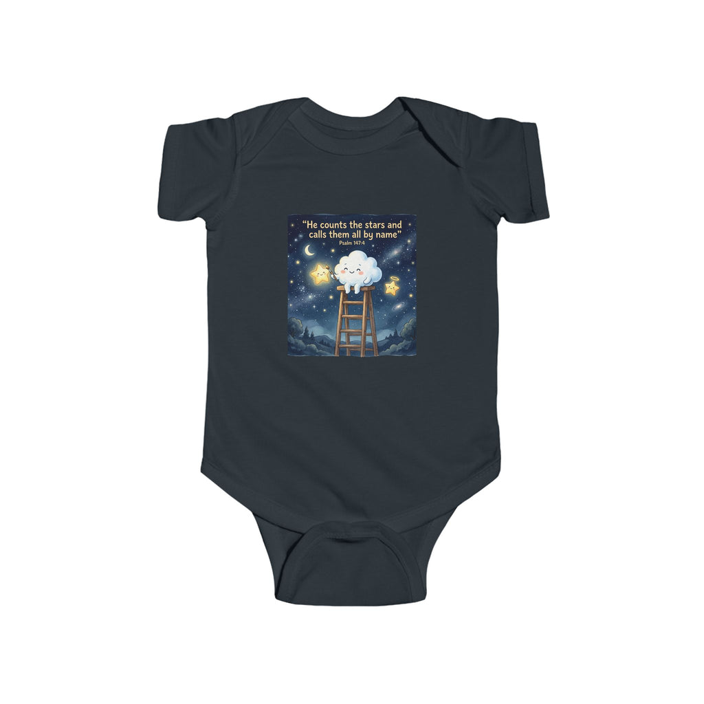 Baby Bodysuit - "It's Okay to Be a Little Cloud" Dreamy Night Sky Infant Onesie