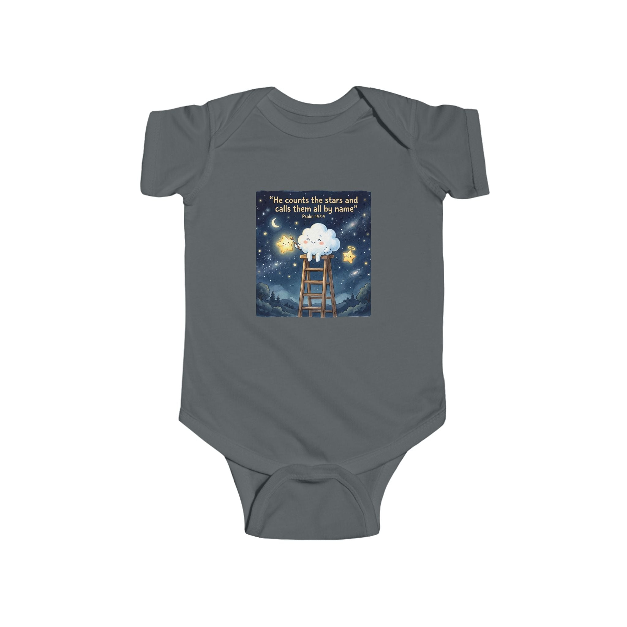 Baby Bodysuit - "It's Okay to Be a Little Cloud" Dreamy Night Sky Infant Onesie
