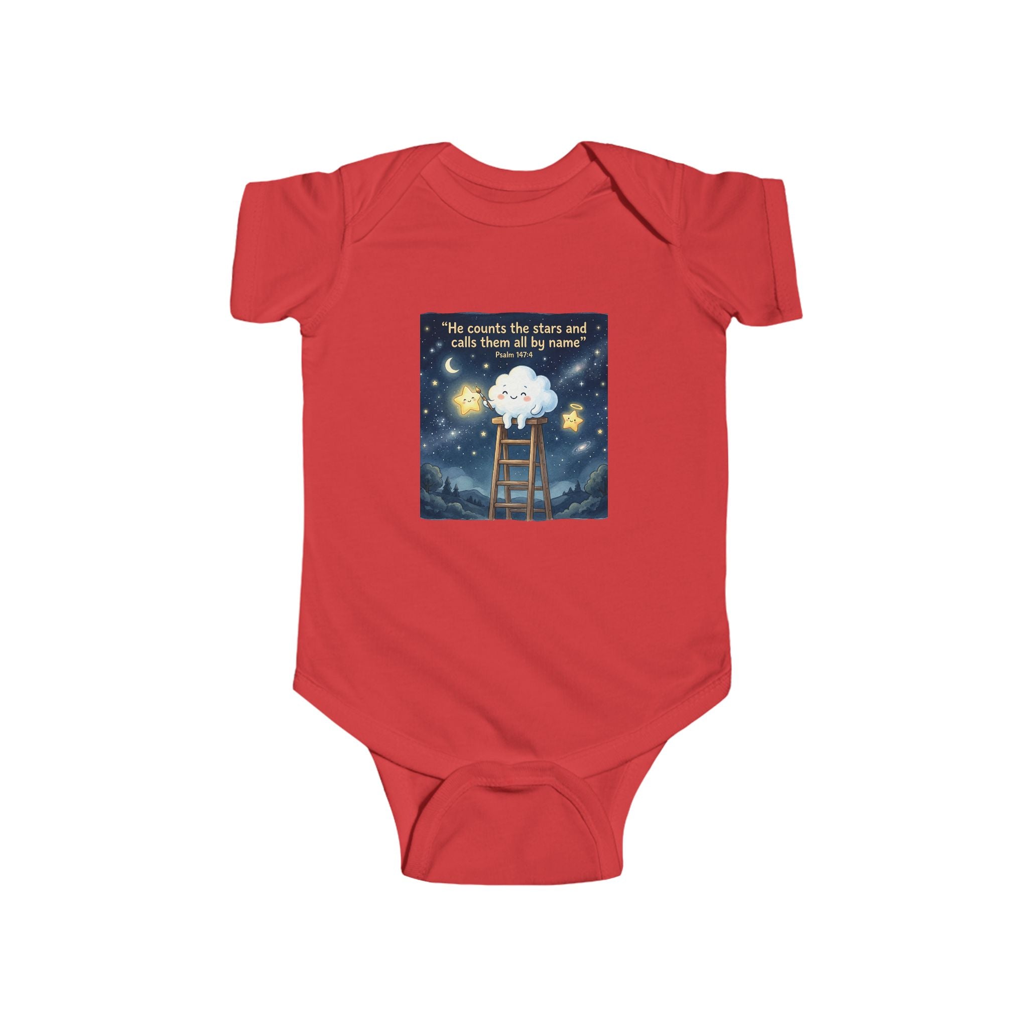 Baby Bodysuit - "It's Okay to Be a Little Cloud" Dreamy Night Sky Infant Onesie