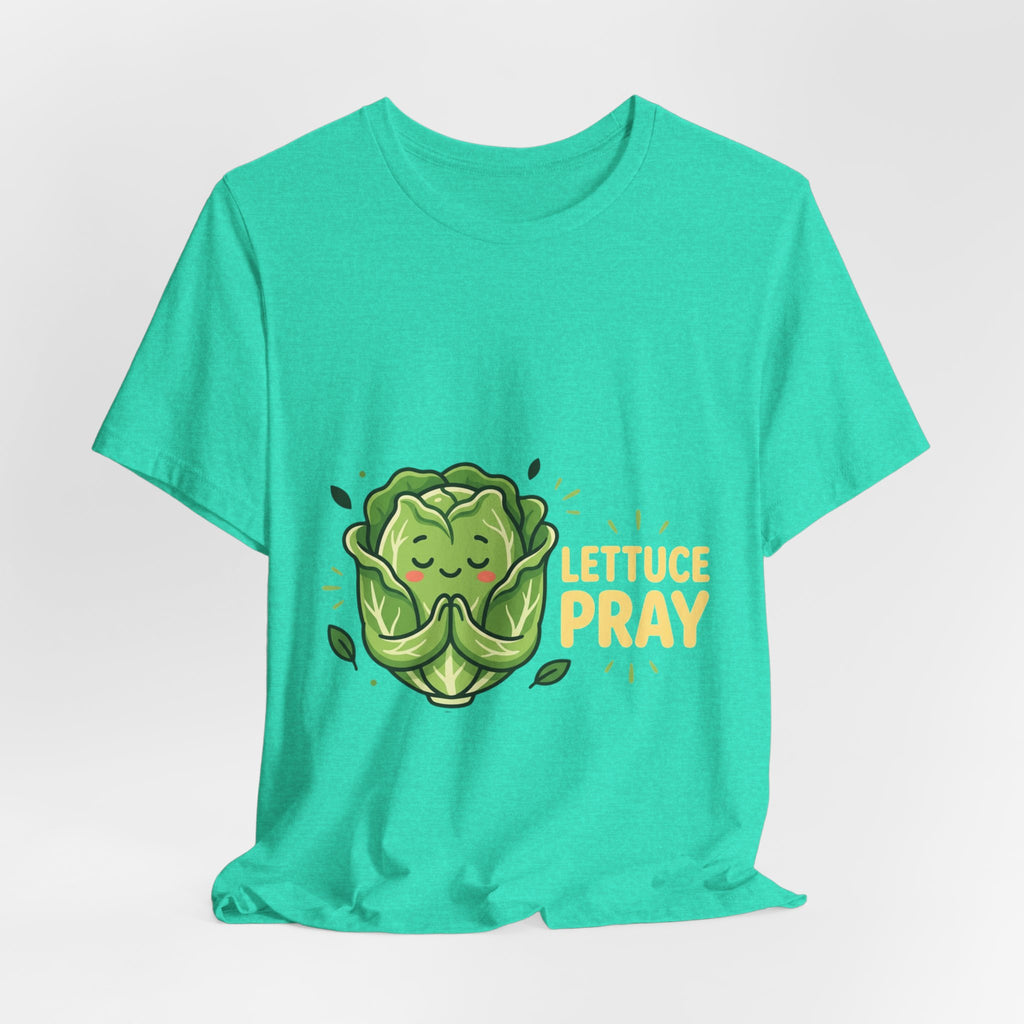 Lettuce Pray T-Shirt — Cute Praying Lettuce Graphic Tee