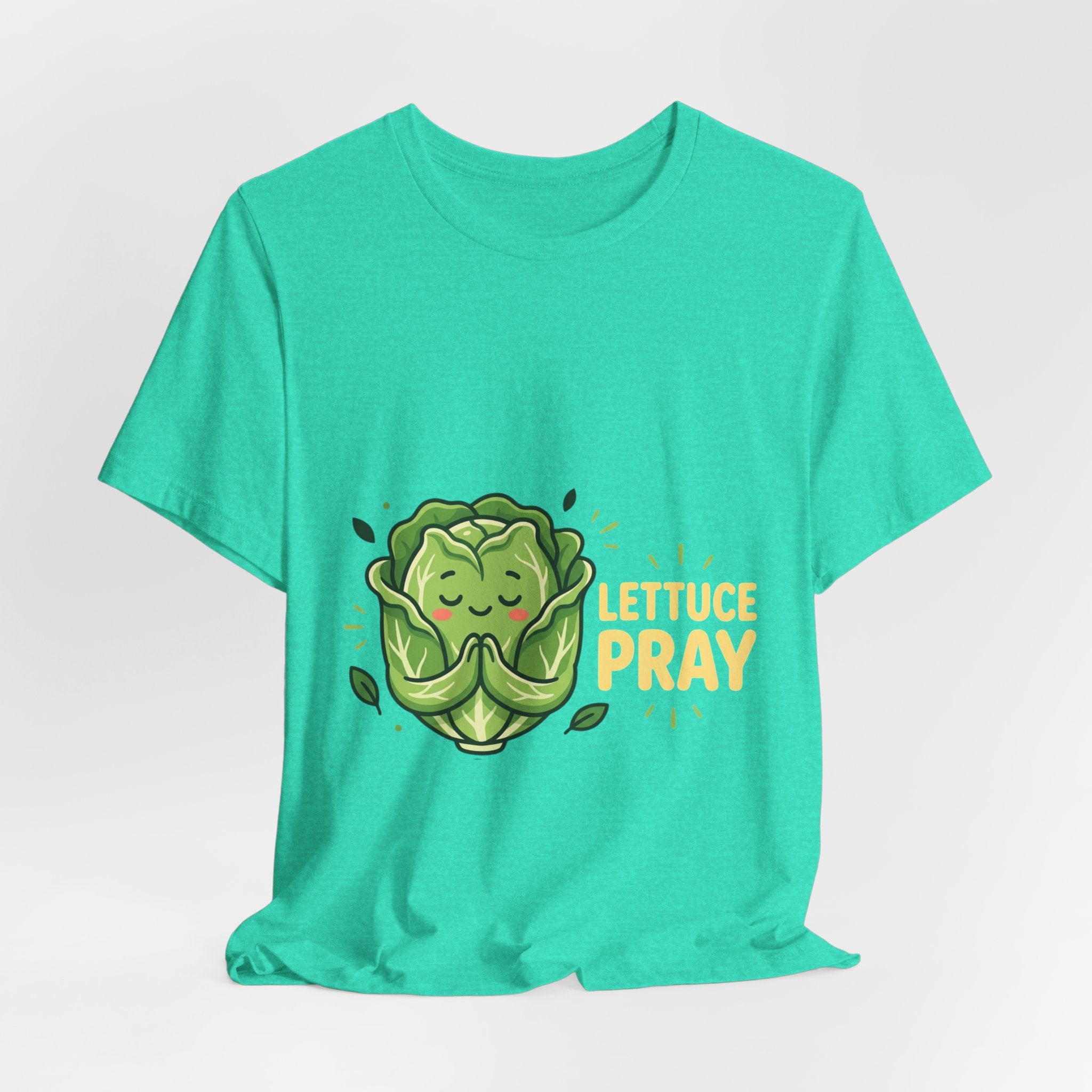 Lettuce Pray T-Shirt — Cute Praying Lettuce Graphic Tee