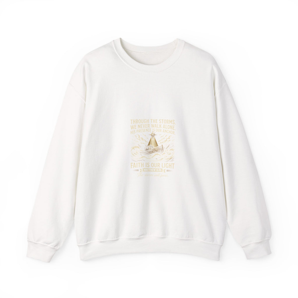 Christmas Teepee Campfire Sweatshirt – Cozy Holiday Graphic Crewneck
