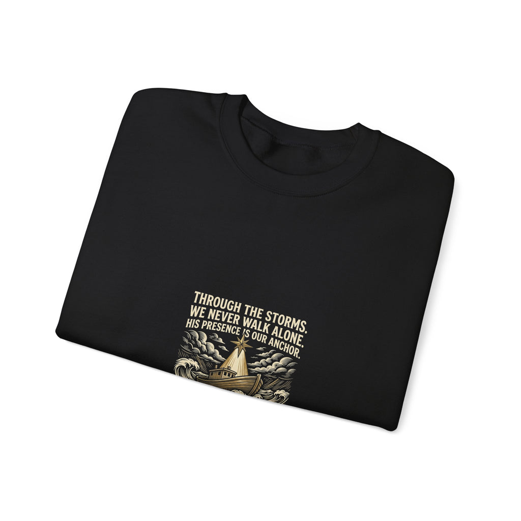 Christmas Teepee Campfire Sweatshirt – Cozy Holiday Graphic Crewneck