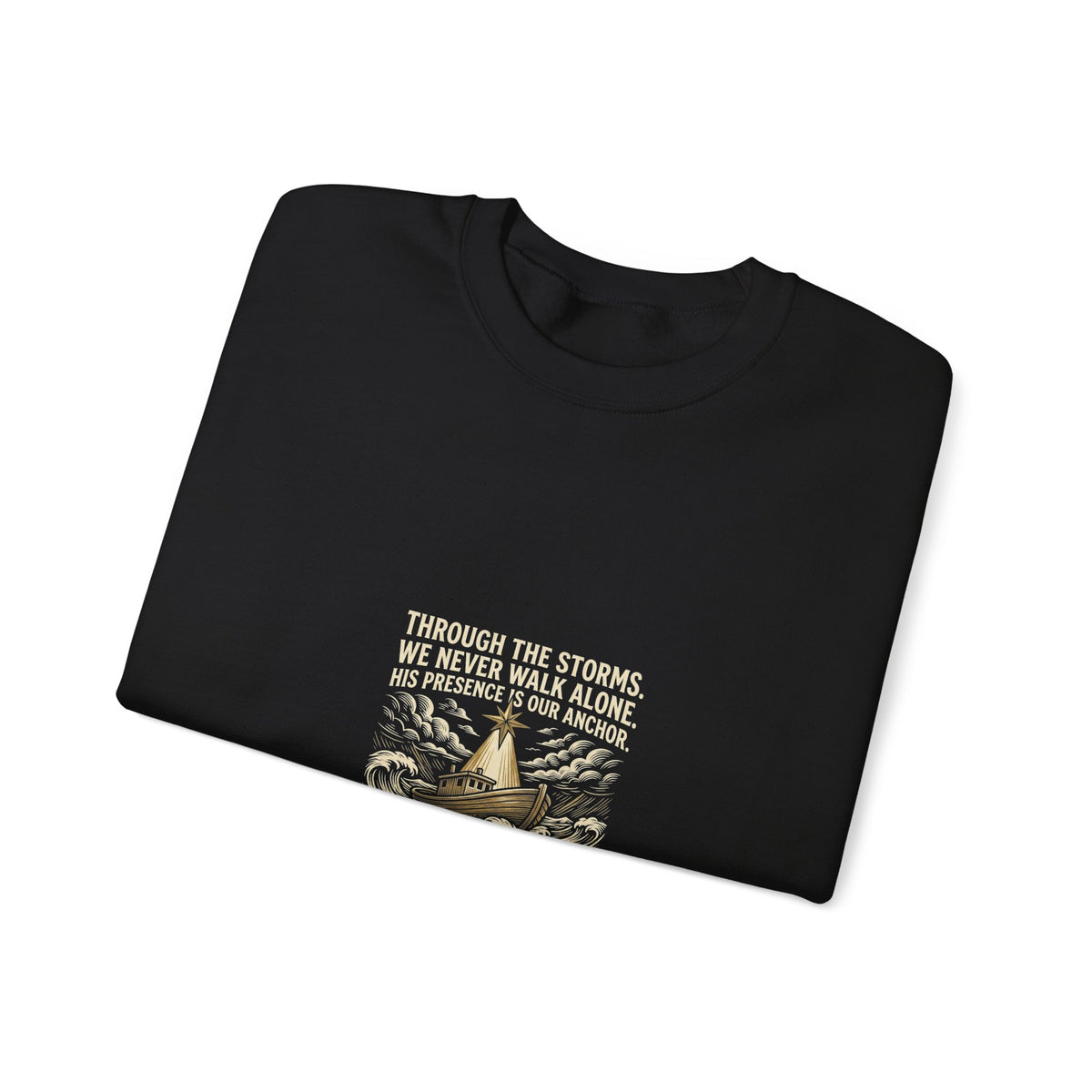 Christmas Teepee Campfire Sweatshirt – Cozy Holiday Graphic Crewneck