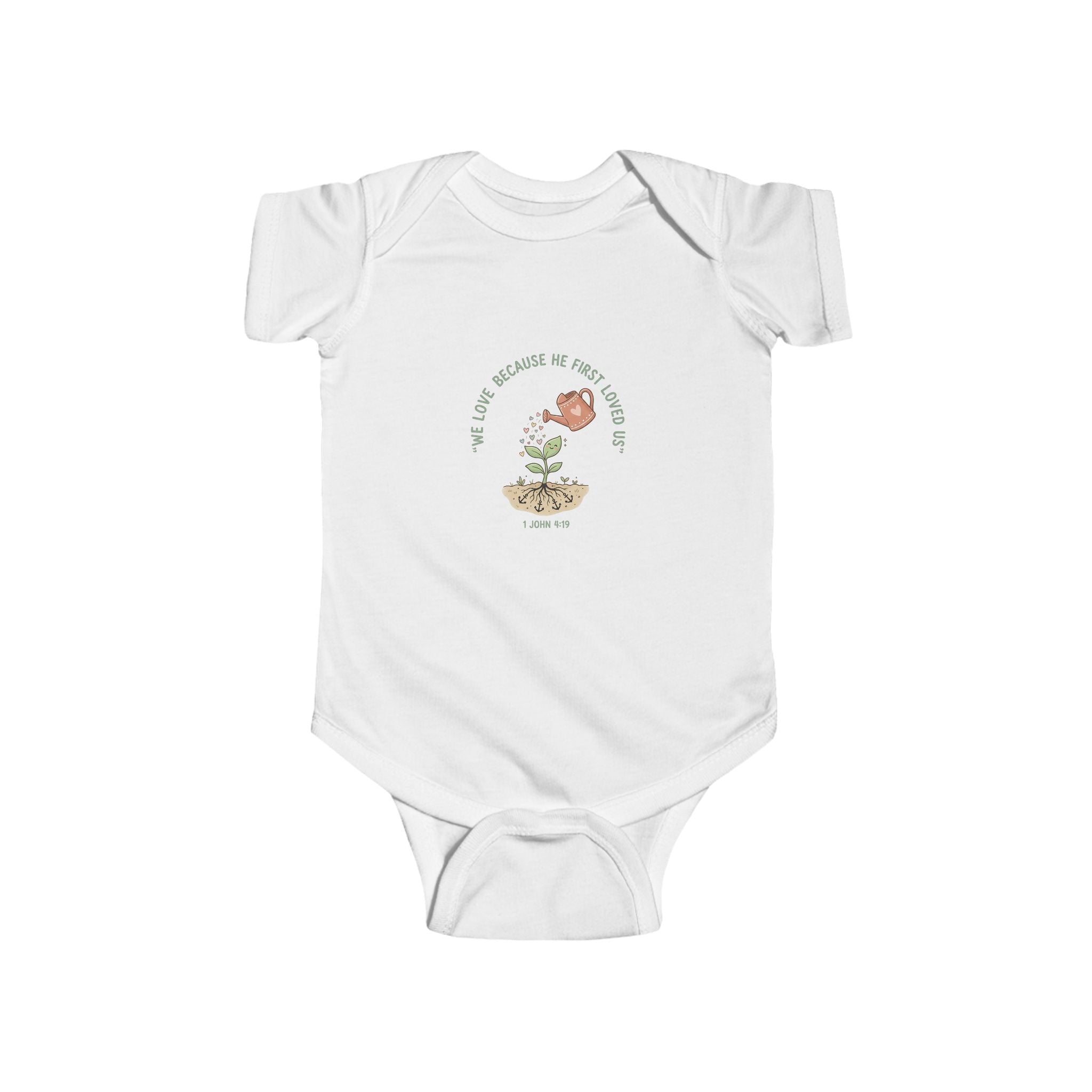 Baby Onesie - "You Grow Beautiful in Every Season" Floral Bird Infant Bodysuit