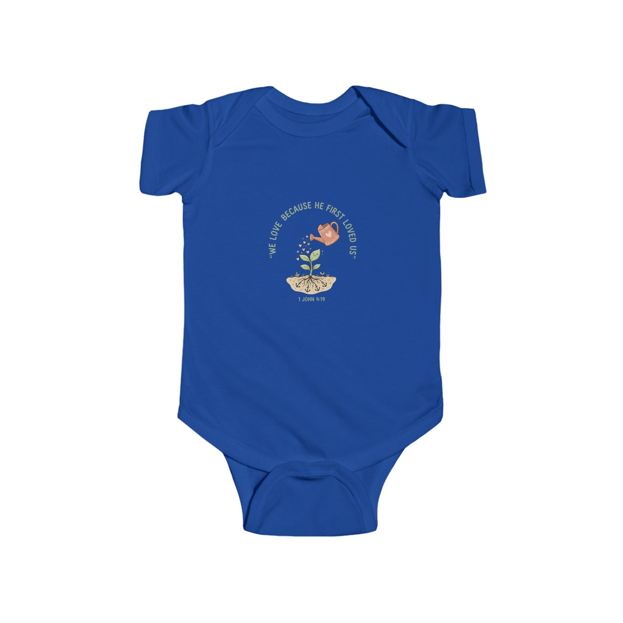 Baby Onesie - "You Grow Beautiful in Every Season" Floral Bird Infant Bodysuit
