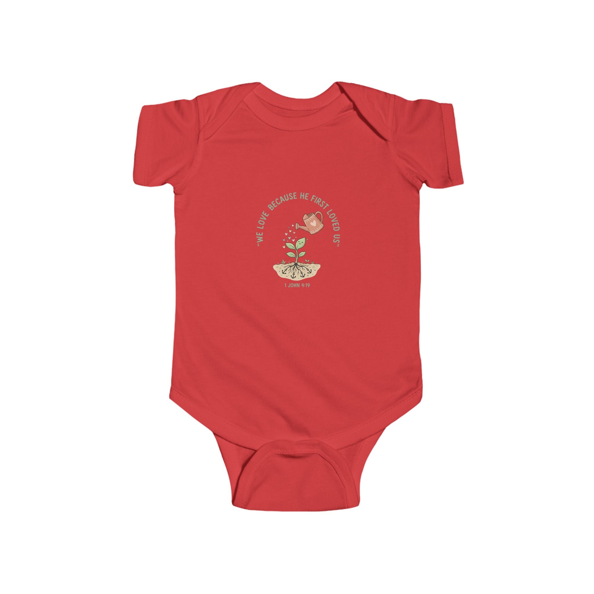 Baby Onesie - "You Grow Beautiful in Every Season" Floral Bird Infant Bodysuit