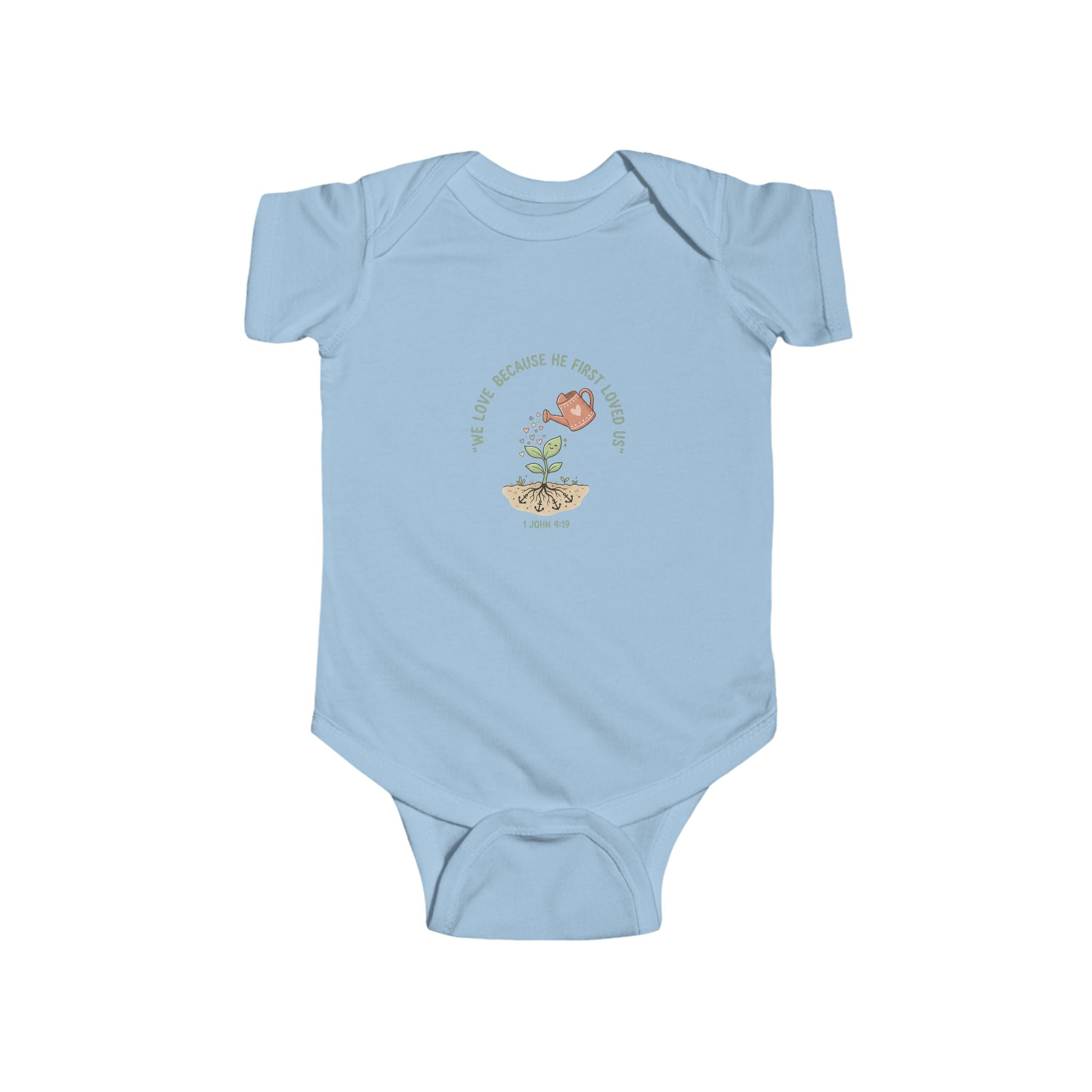 Baby Onesie - "You Grow Beautiful in Every Season" Floral Bird Infant Bodysuit