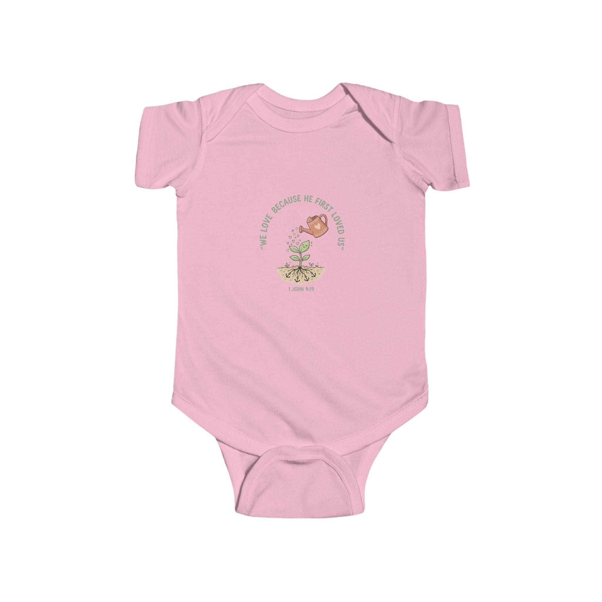 Baby Onesie - "You Grow Beautiful in Every Season" Floral Bird Infant Bodysuit