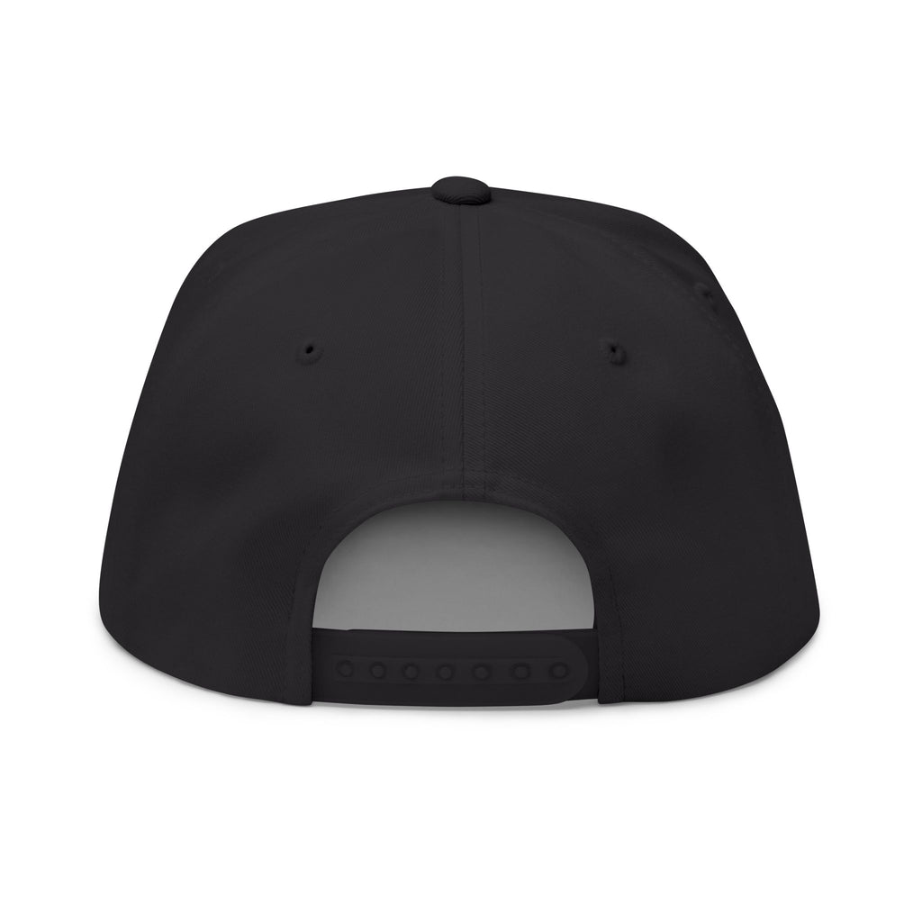 Chosen & Loved Embroidered Flat Bill Cap — White Snapback Hat