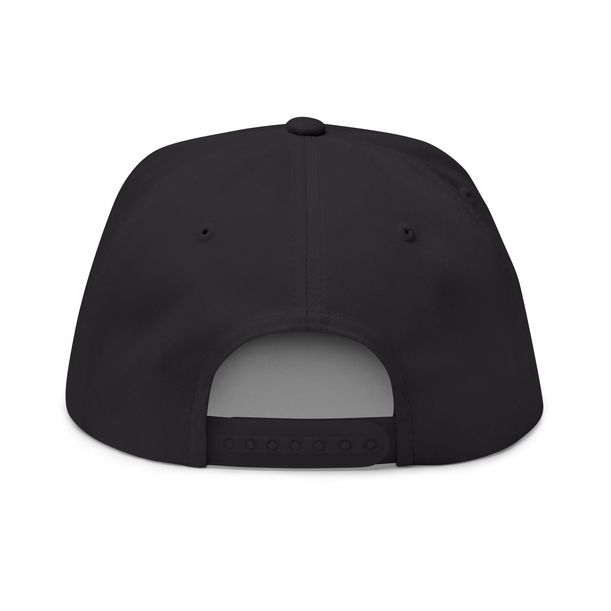 Chosen & Loved Embroidered Flat Bill Cap — White Snapback Hat