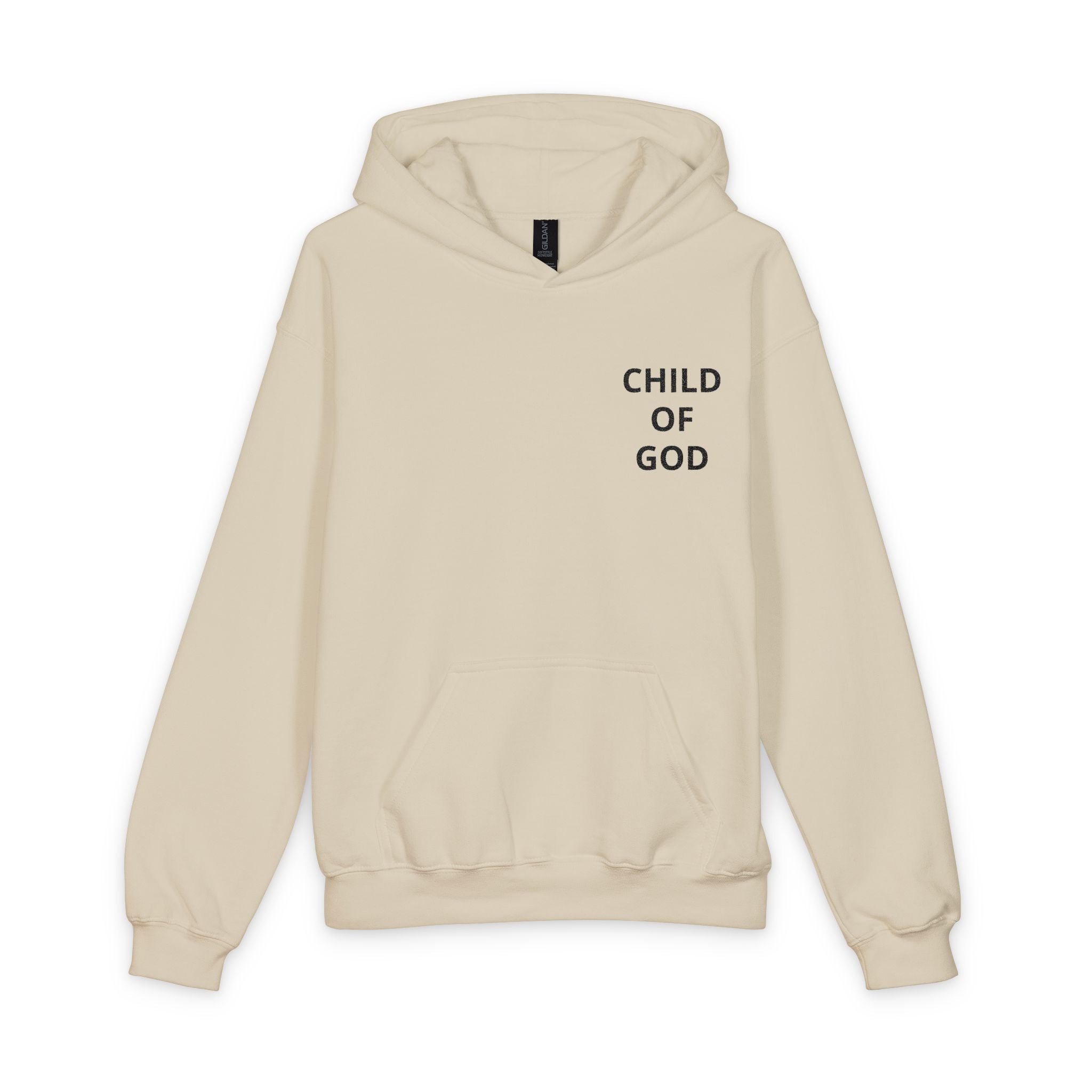 Youth Hoodie - "Child of God" Minimal Christian Pullover