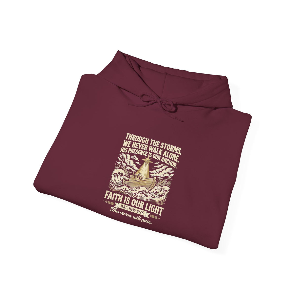 Faith Over Fear Hoodie — Vintage Dove Inspirational Pullover