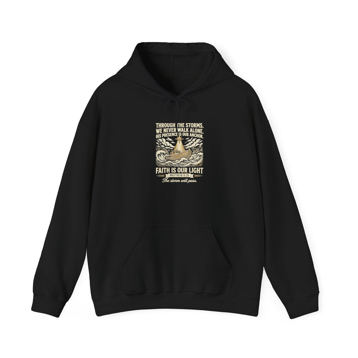 Faith Over Fear Hoodie — Vintage Dove Inspirational Pullover