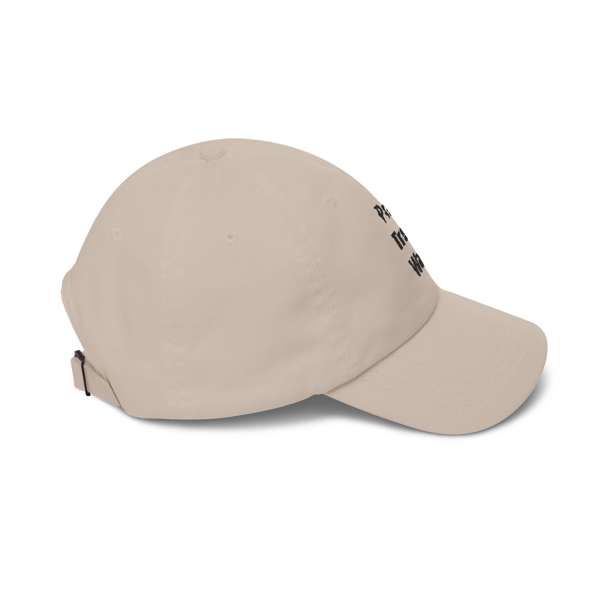 Pray Trust Wait Dad Cap – Inspirational Embroidered Baseball Hat