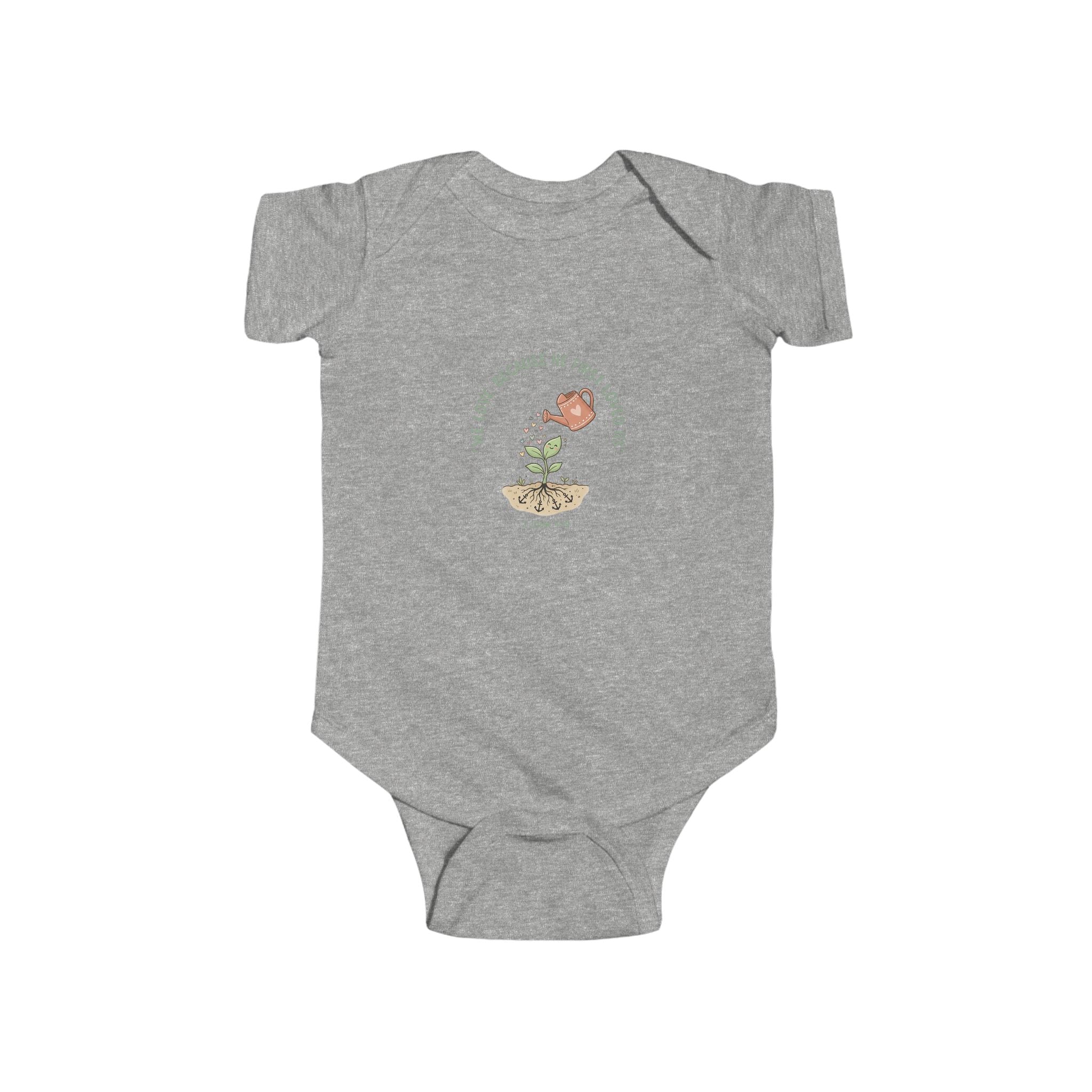 Baby Onesie - "You Grow Beautiful in Every Season" Floral Bird Infant Bodysuit