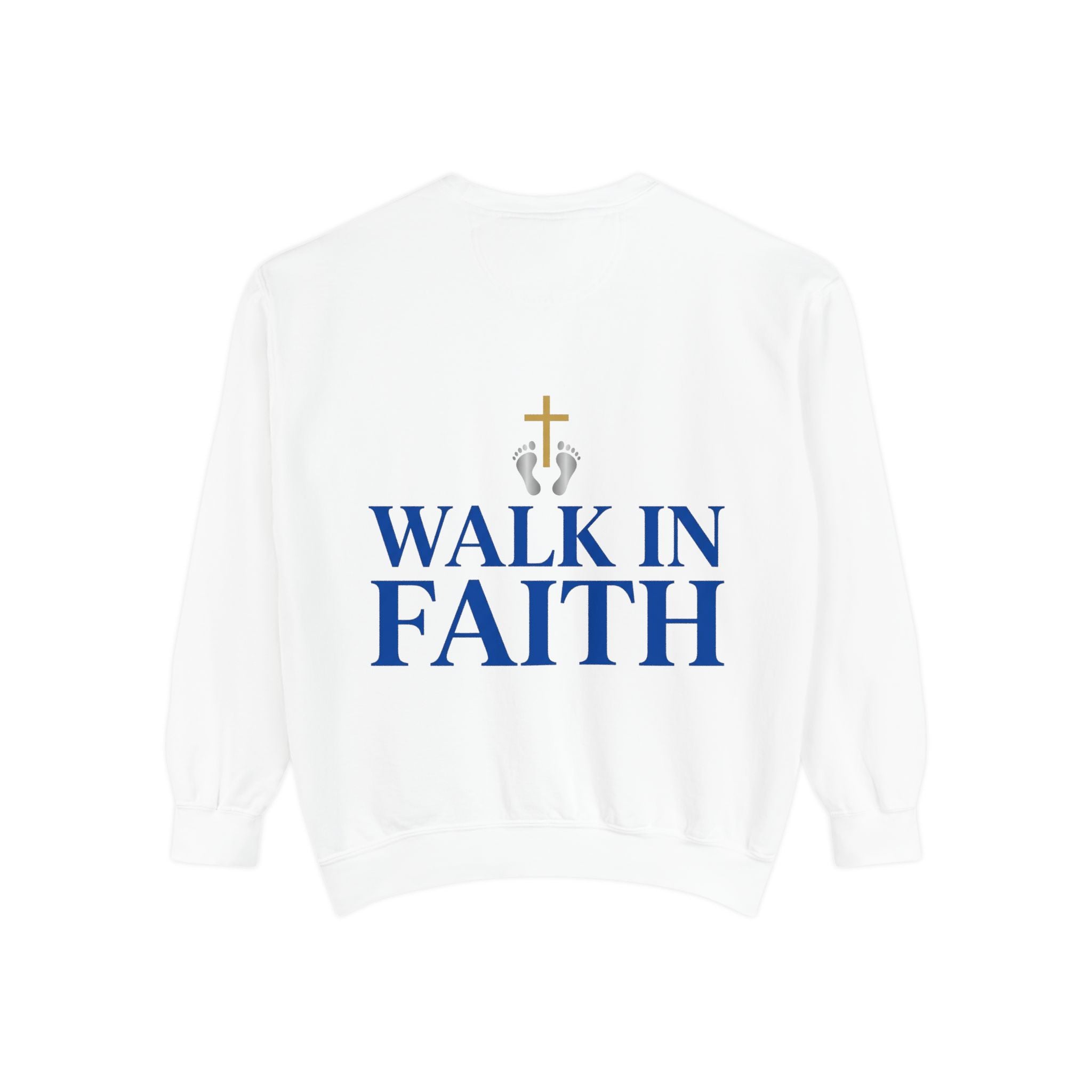 Walk in Faith Sweatshirt — Christian Cross Inspirational Crewneck