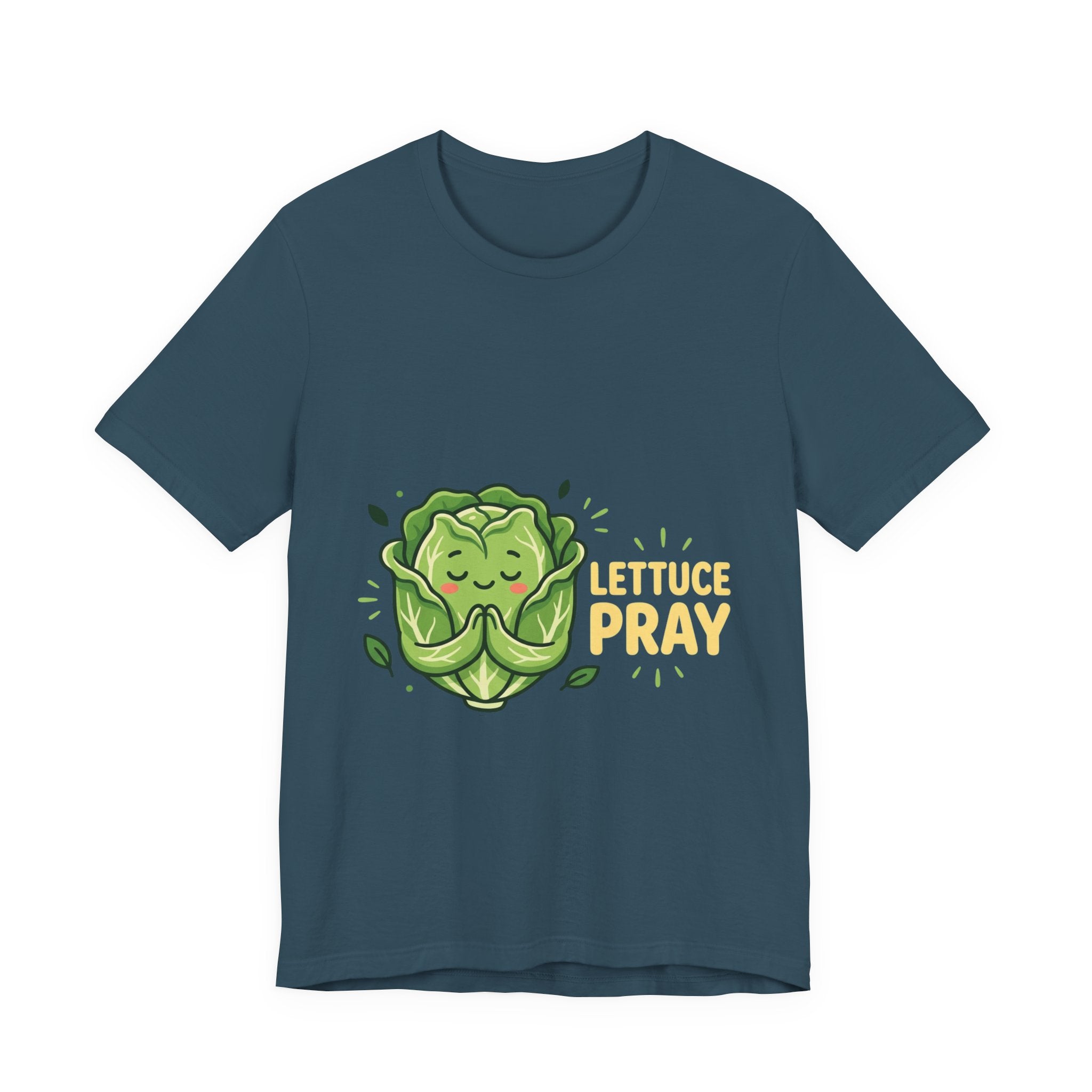 Lettuce Pray T-Shirt — Cute Praying Lettuce Graphic Tee